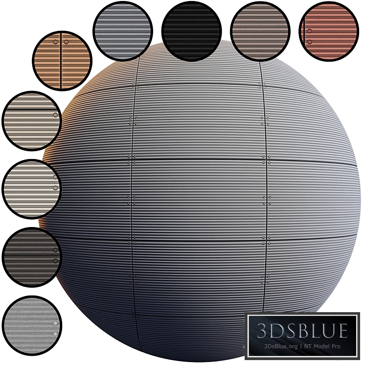 Facade Panel Linea EQUITONE | 10 Color | PBR | Seamless | 4K
