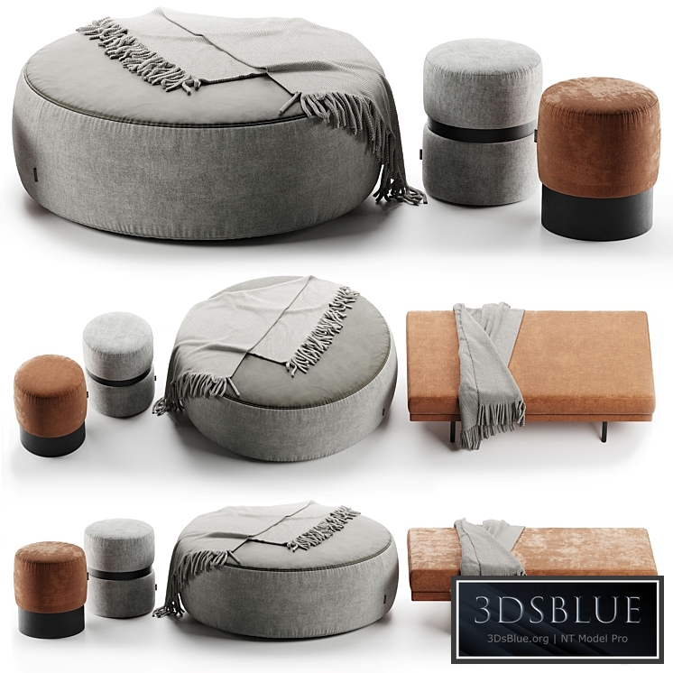 Set pouf laskasas