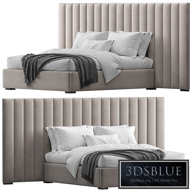 RH Modena Vertical Channel Extended Platform Bed