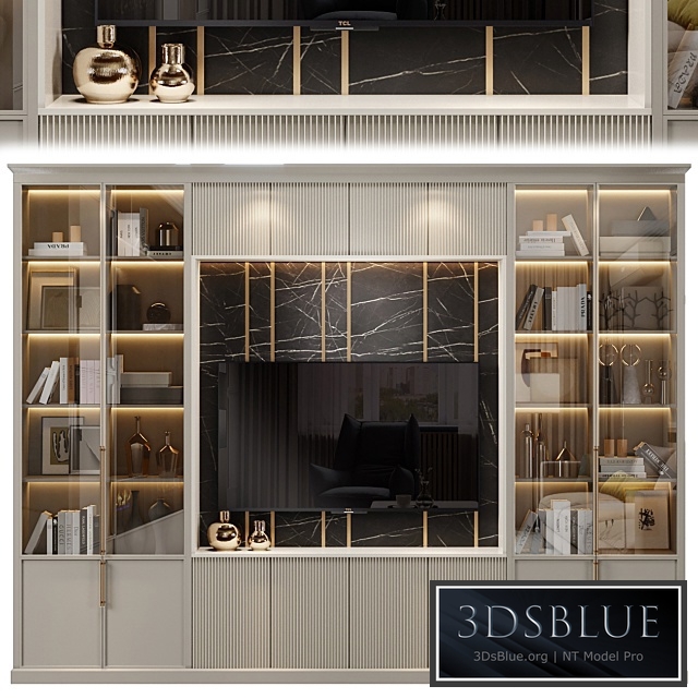 Neoclassical TV wall 008