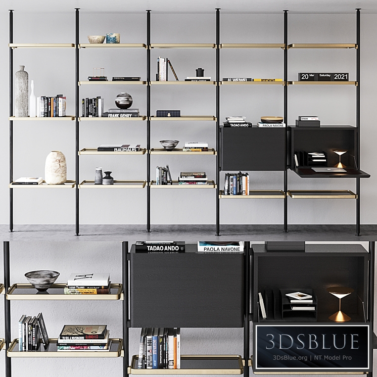 Molteni & C Hector bookcase composition 1