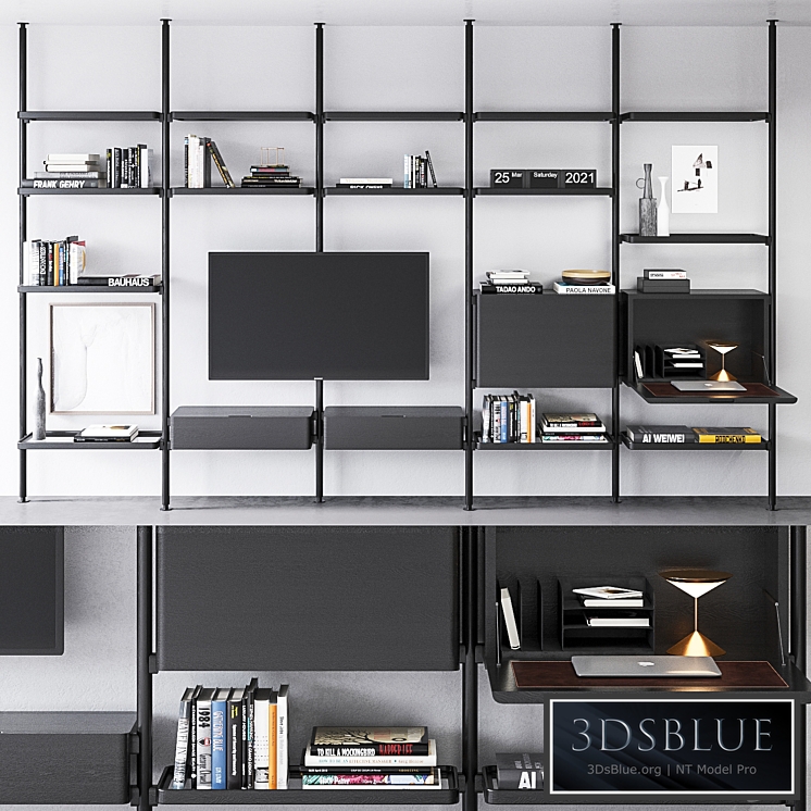 Molteni & C Hector bookcase composition 3