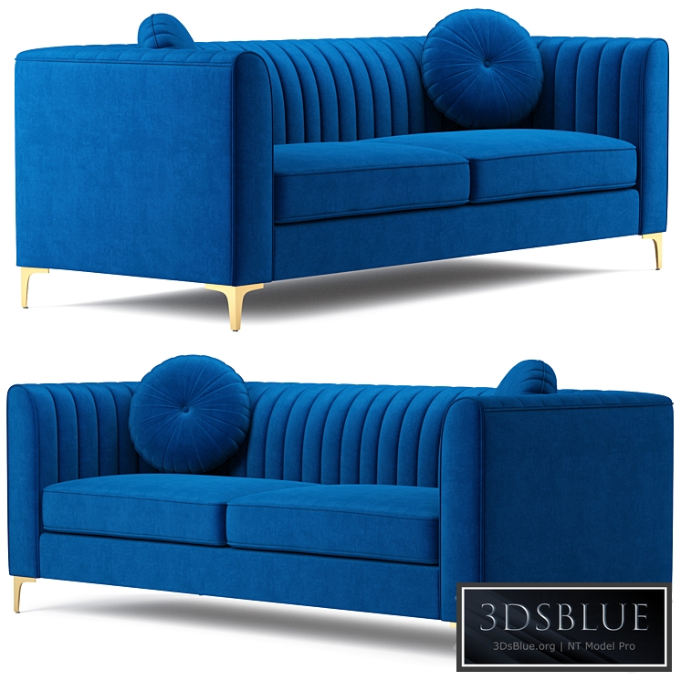 Isabelle Velvet Sofa Meridian Furniture