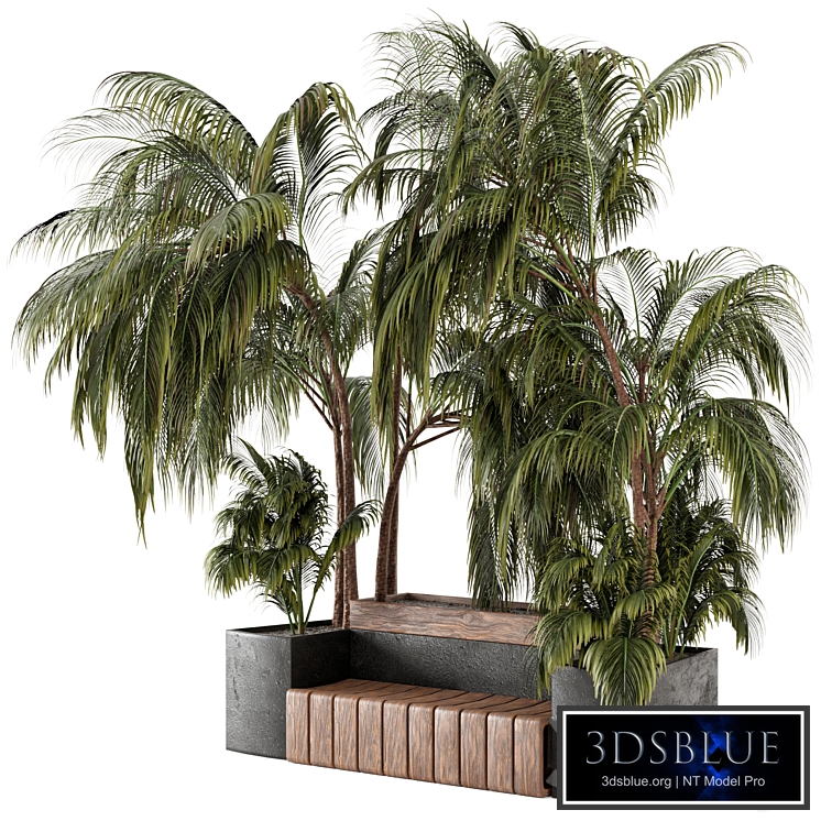 Outdoor Garden set bush and Tree - Garden Set 76