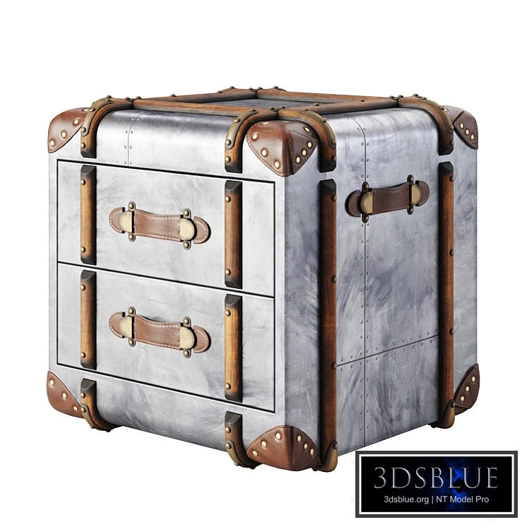 RH Richards Trunk 2-Drawer Cube