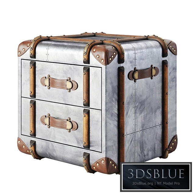 RH Richards Trunk 2-Drawer Cube