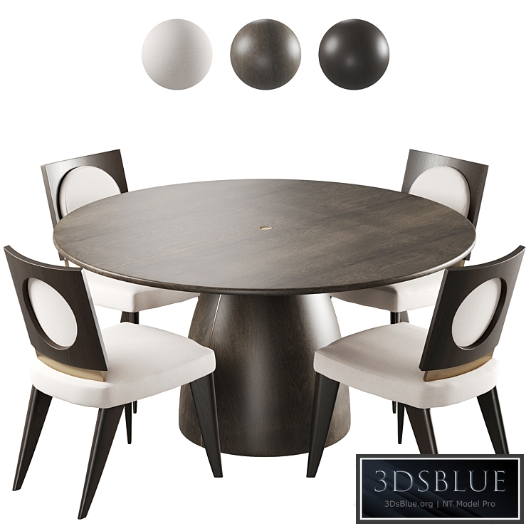 INDULGE table and chair LUCILLE Theodore Alexander