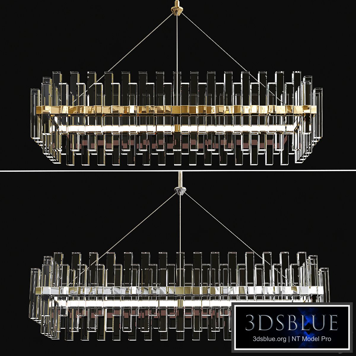 Phoebe Linear LED Crystal Chandelier