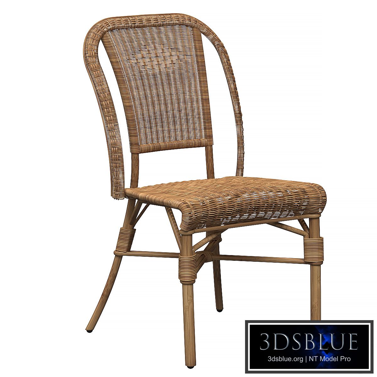 Wicker chair Albertine by KOK
