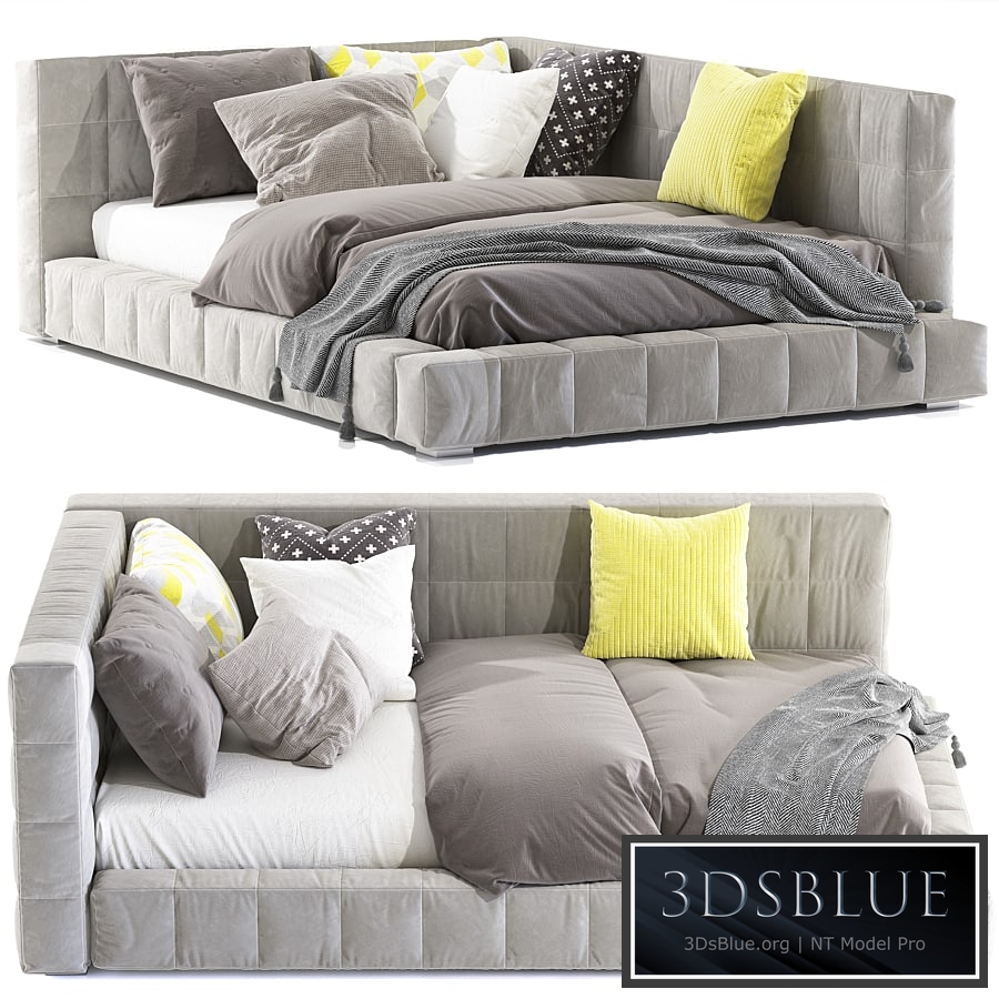 Bed Baldwin Lounge Corner Upholstered Bed
