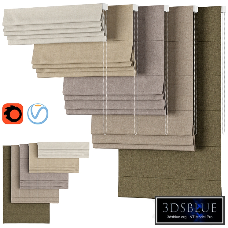 Roman Curtains 80 | Sunbrella | BLEND