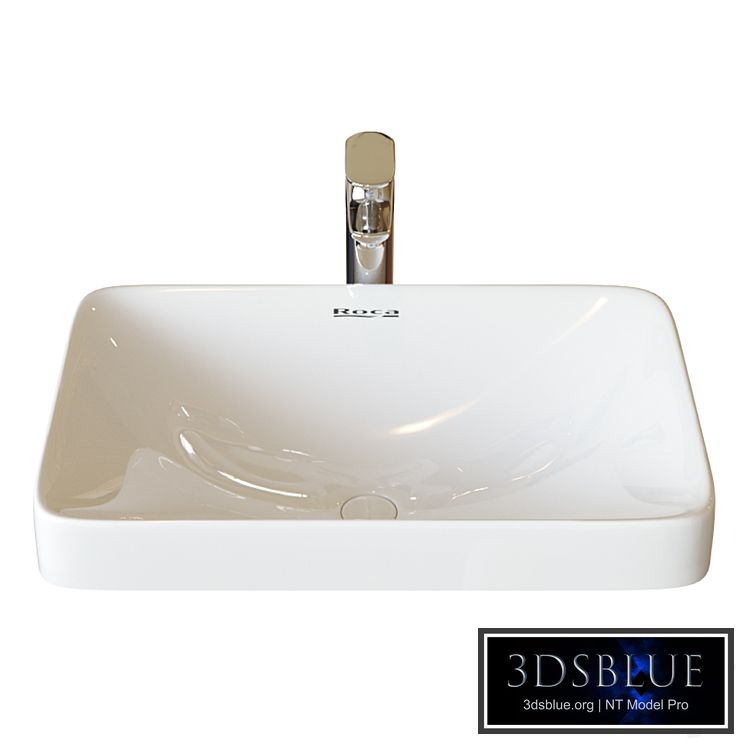 Washbasin Roca Inspira WB Square 37x55 cm, surface mounted 327534000
