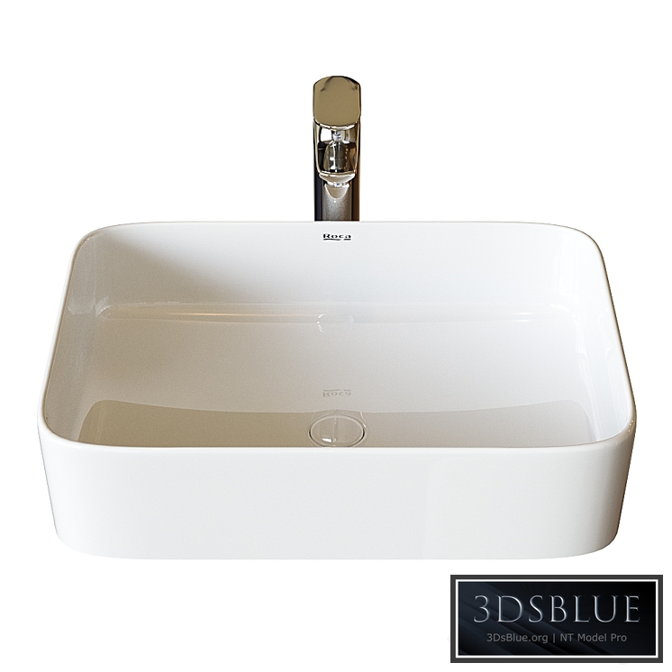 Washbasin Roca Inspira Square 37x50 cm, surface mounted 327530000