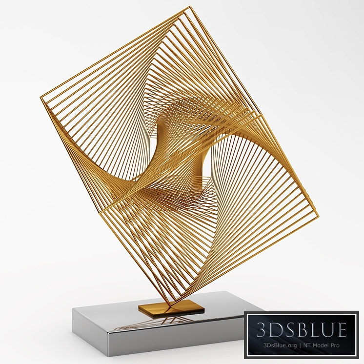 Abstract sculpture hypercube