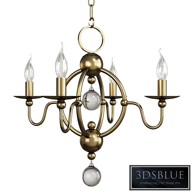 Quatrefoil chandelier