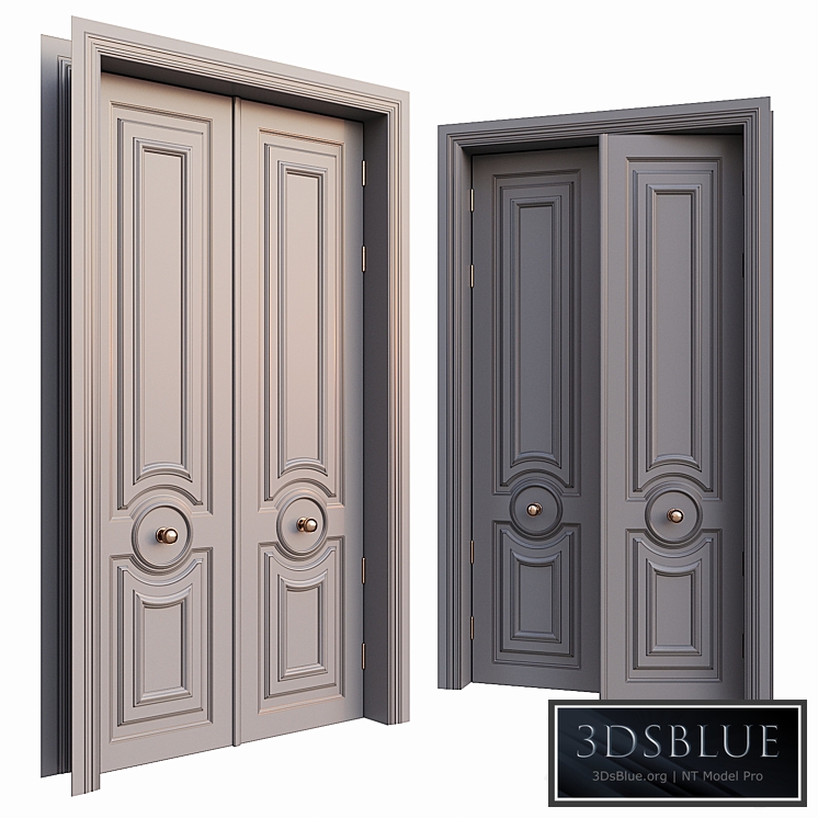 AVE Classic Gray Door With Rounded Ornament