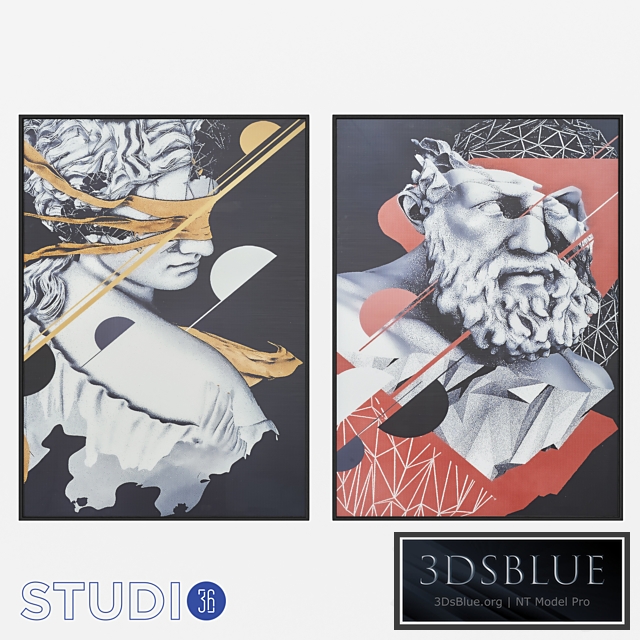 Wall decor Dialma Brown DB005393 and DB005395 from STUDIO36SHOP.RU