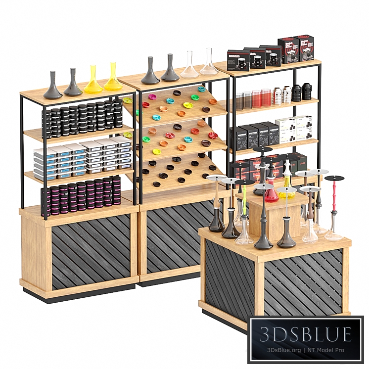 Hookah shop showcases