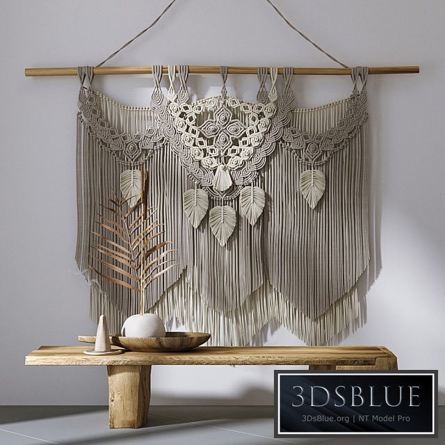 Decorative set with panels Macrame # 2