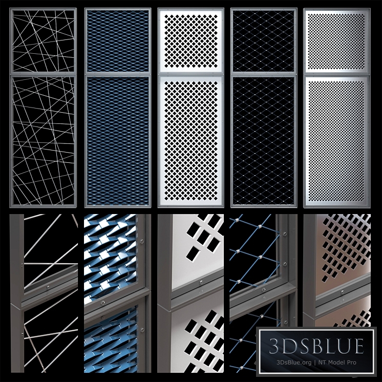 Decorative metal lattices - Rhombus