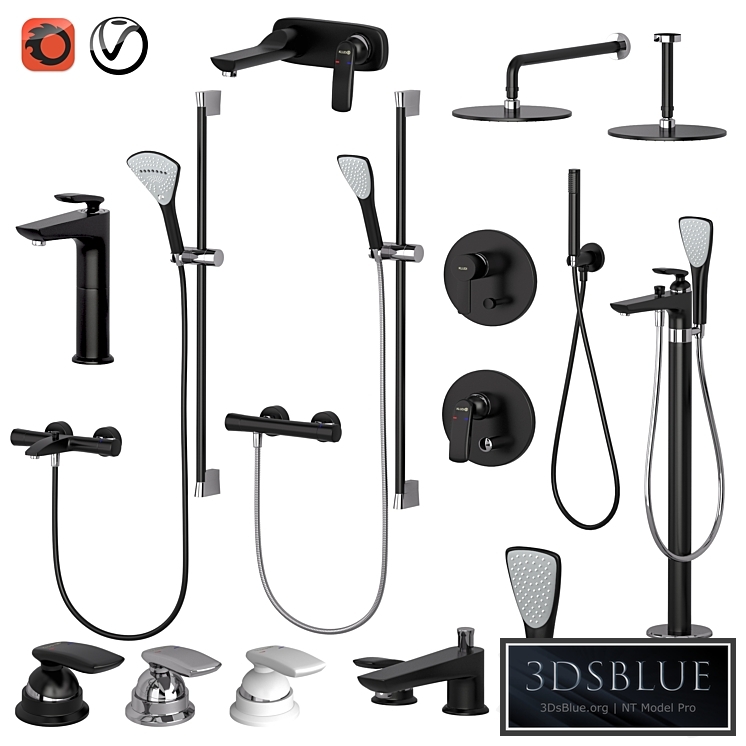 Kludi set 1 | Balance | Zenta | Fizz | with adjustable watering can