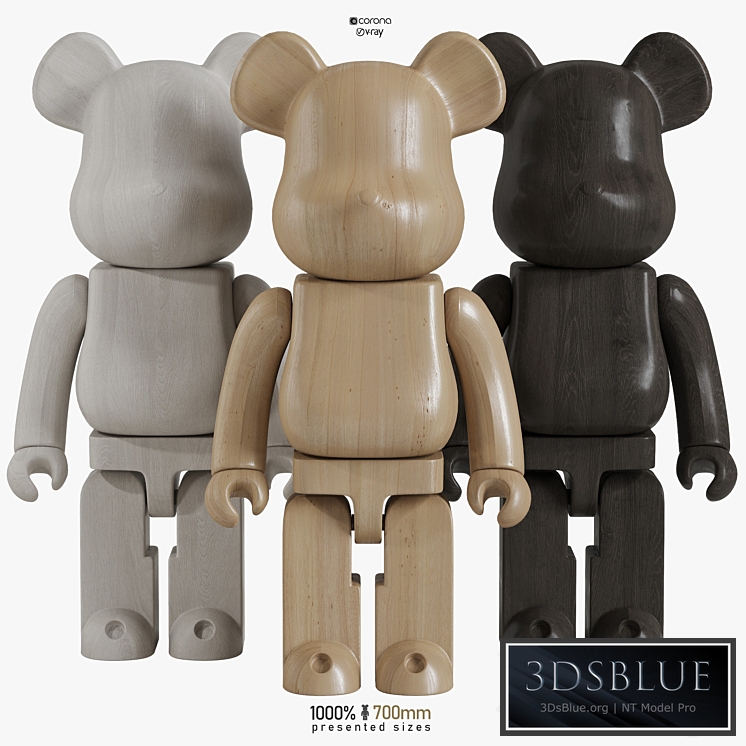 Bearbrick / Wood