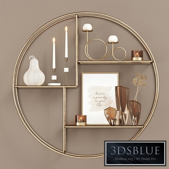 Salvage Wire Shelf Gold