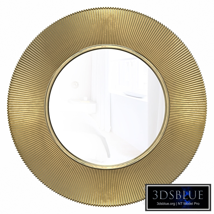 Round wall mirror in the frame "Arno"
