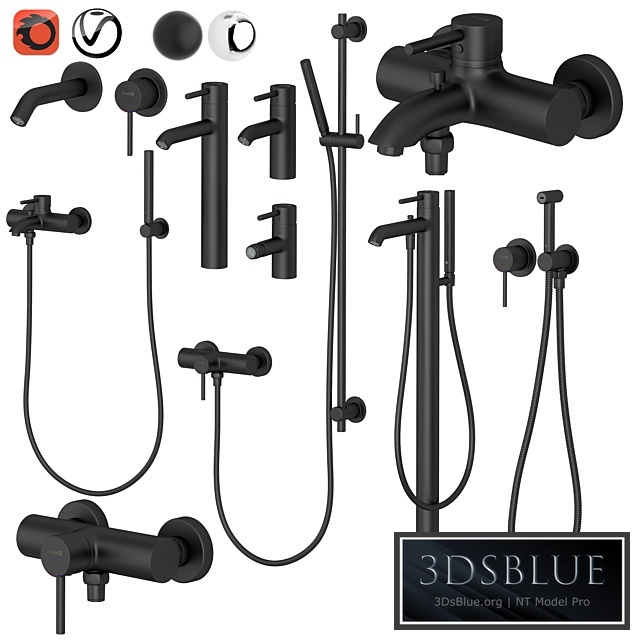 Kludi set 2 | Bozz | with adjustable watering can