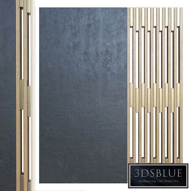 Partition with slats