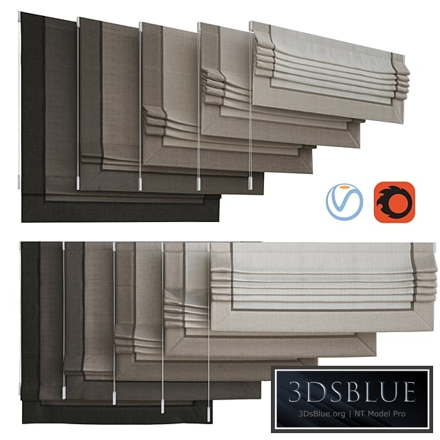 Set of Roman blinds 11