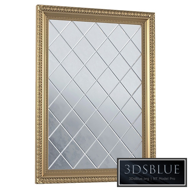 Antique beveled mirror in classic frame. Beveled Accent Mirror