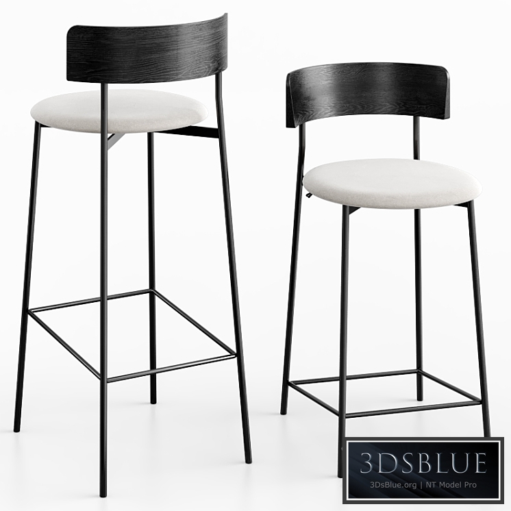 Friday bar stool black