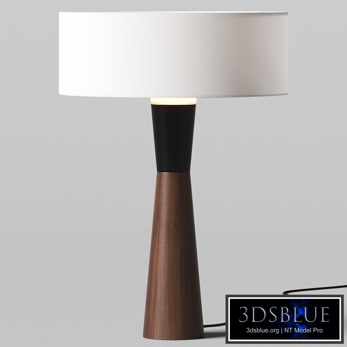 CB2 Exposior Walnut Table Lamp