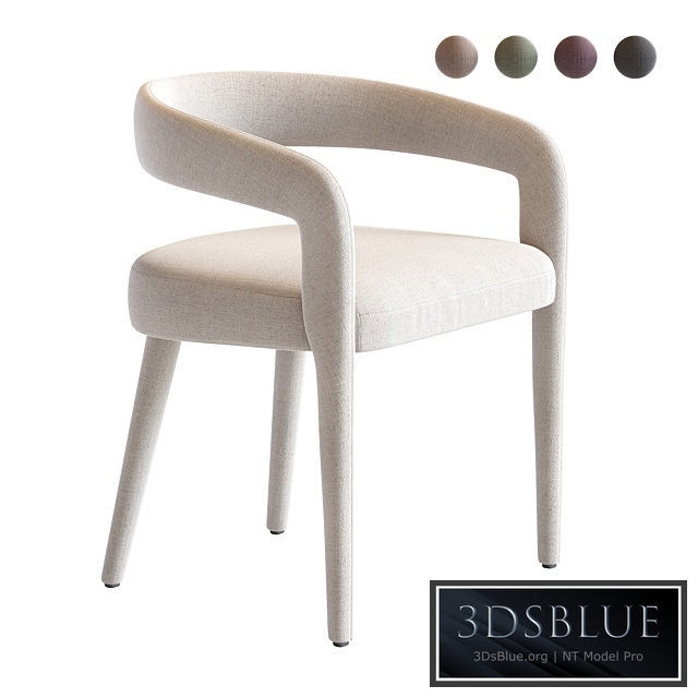 LISETTE WHITE DINING CHAIR