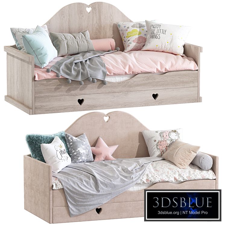 Childrens sofa bed with pillows