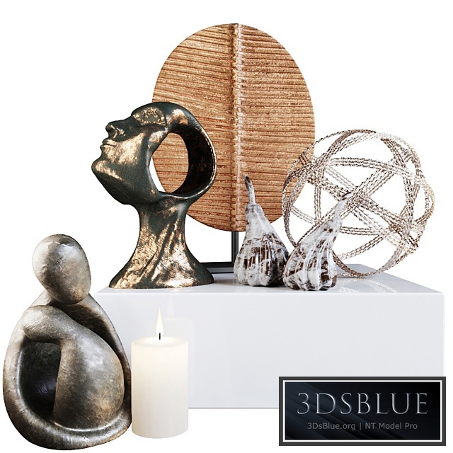 Decor collection in ethnic style with accessories