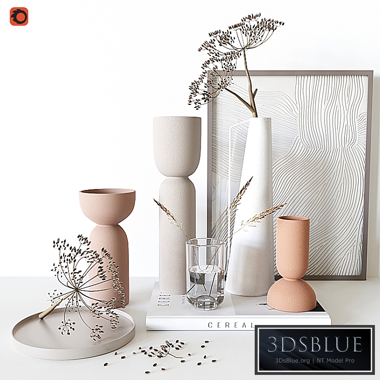 Decorative set with vase 24