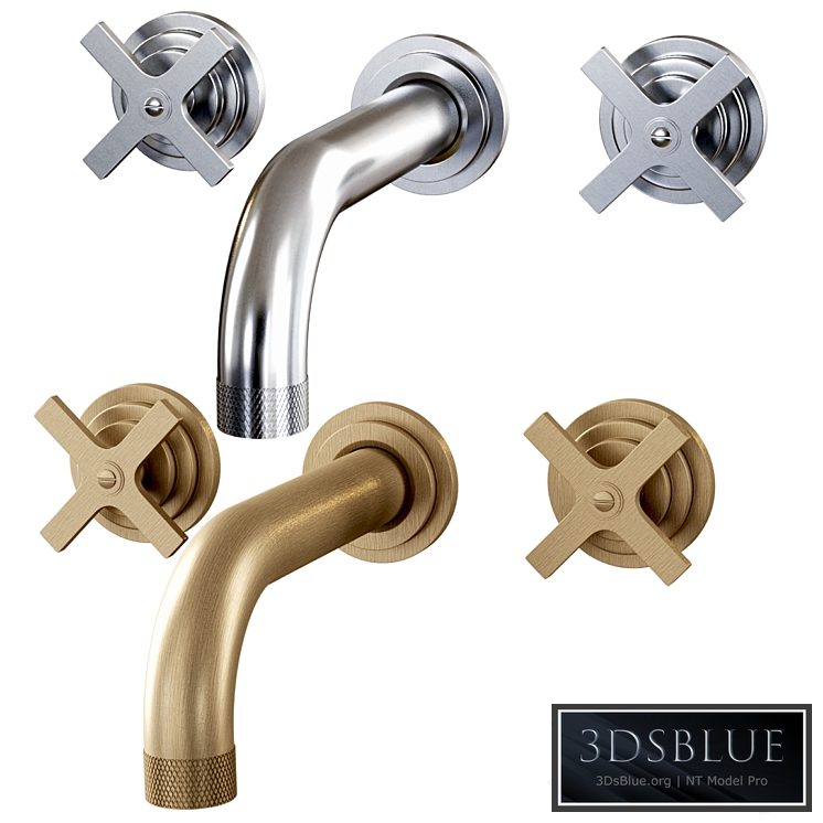 Landmark Industrial wall mounted mixer V7K17-3XF-CP by Samuel Heath / Wall mounted mixer