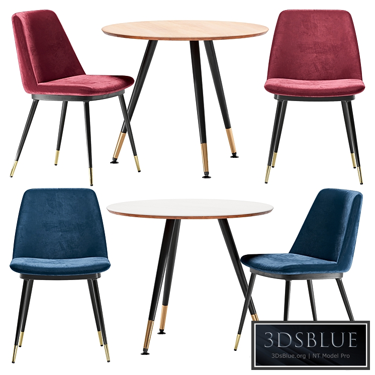 Melissa dining chair and Messi table