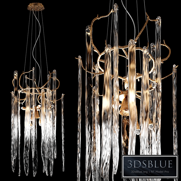 Serip Waterfall Chandelier 55cm