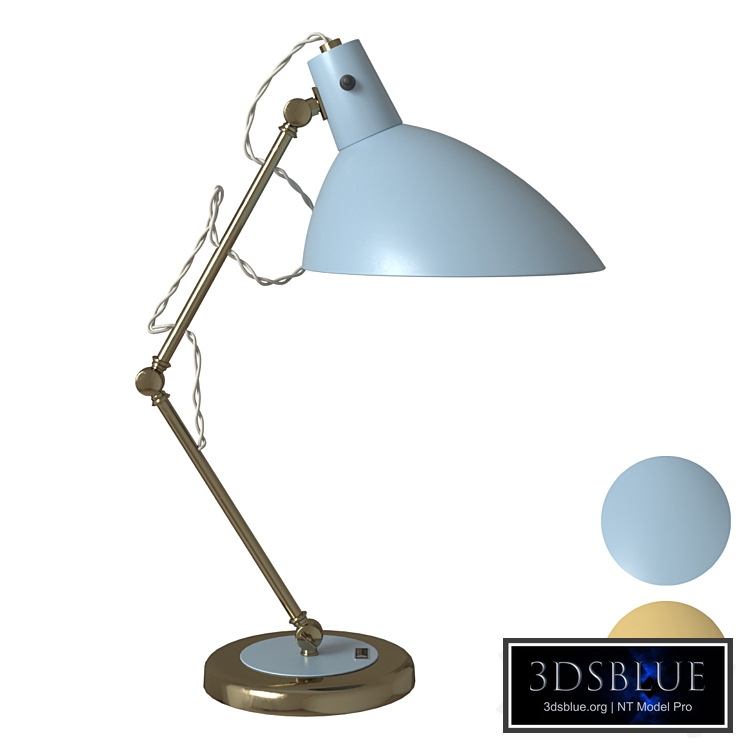 La Lampada Retro Tiffany / Mustard Large Table Lamp