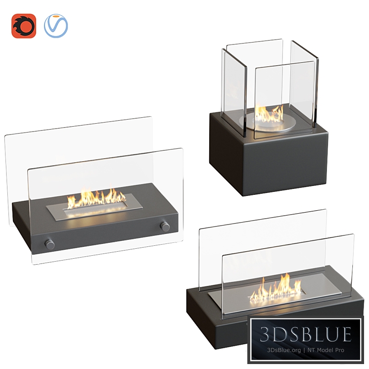 Biofireplace Set Kratki