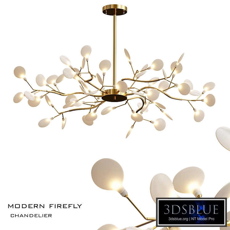 ModerN firefly chandelier white