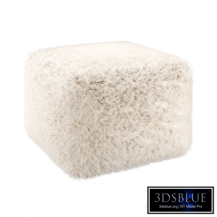 Fur pouf