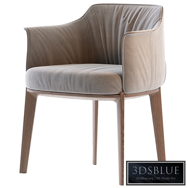 Poltrona Frau Archibald Fabric easy chair