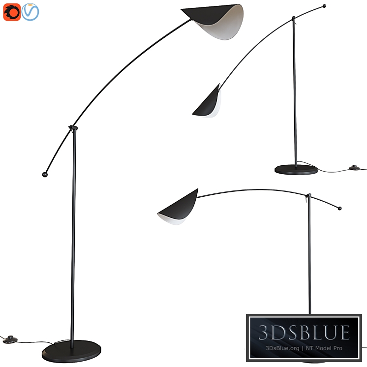 Funambule Adjustable Reading Arc Floor Lamp