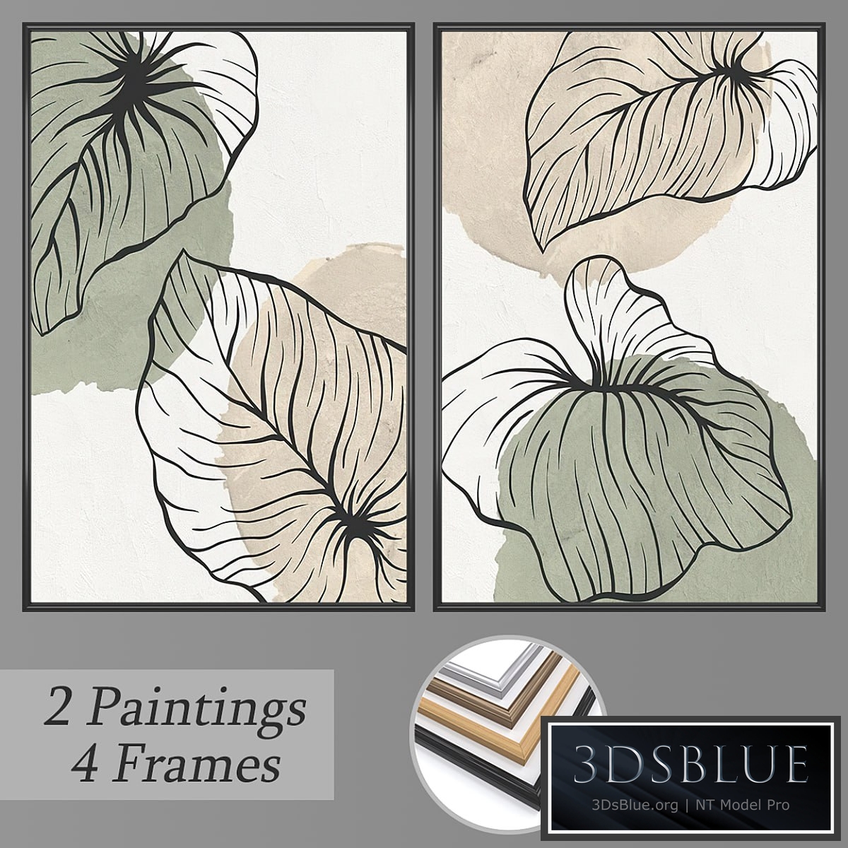 Set of wall paintings No 3346