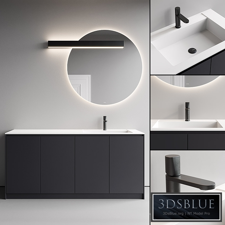 Antonio Lupi Design Piana Vanity Unit Set 1