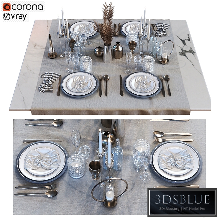 Luxury dining table set 015